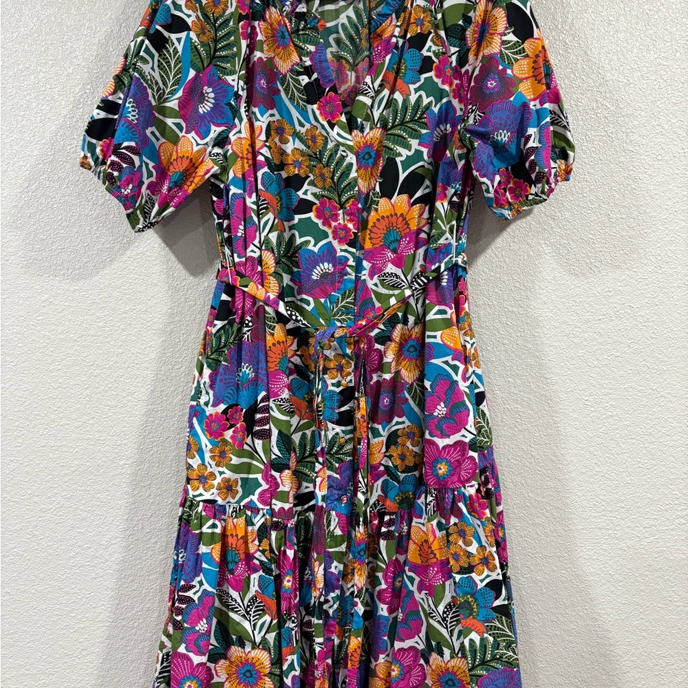 Sugarlips Vibrant Floral Midi Dress